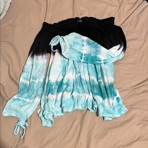 Stylish Black and Blue Women's Top